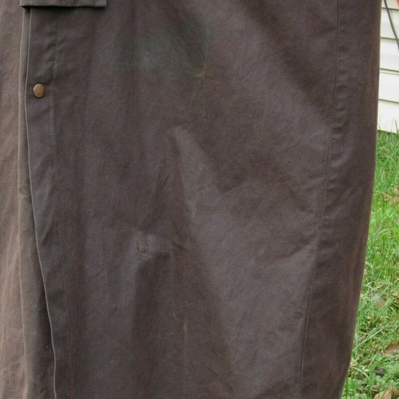 KAKADU TRADERS AUSTRALIA Ranch Duster Large Brown Oiled Cotton Canvas Coat - Picture 10 of 12